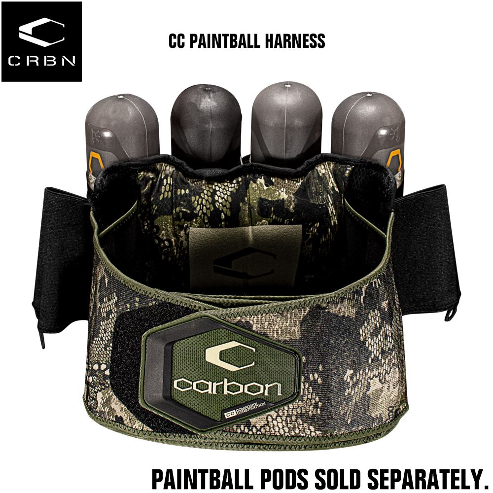 Carbon Paintball CC Paintball Harness Vertical Pod Holder