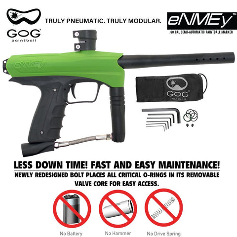 Maddog GoG eNMEy Paintball Gun Marker Titanium HPA Starter Package