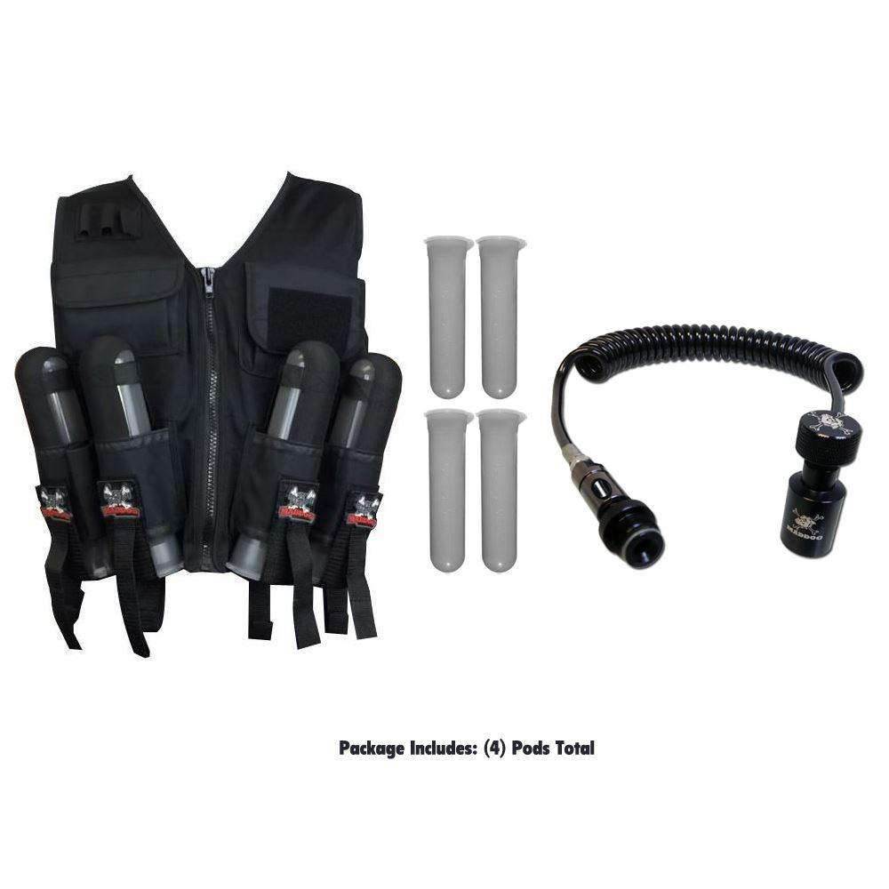 Maddog Tactical Sport Vest with Pods & Remote Coil Paintball Package