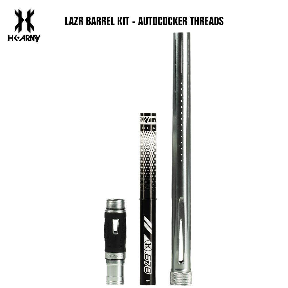 HK Army LAZR Paintball Barrel Kit - Autococker Threads - Black Inserts - PaintballDeals.com
