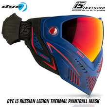 CLEARANCE - Dye I5 Thermal Paintball Mask Goggles with GSR Pro Strap - Russian Legion - USED But NOT Abused