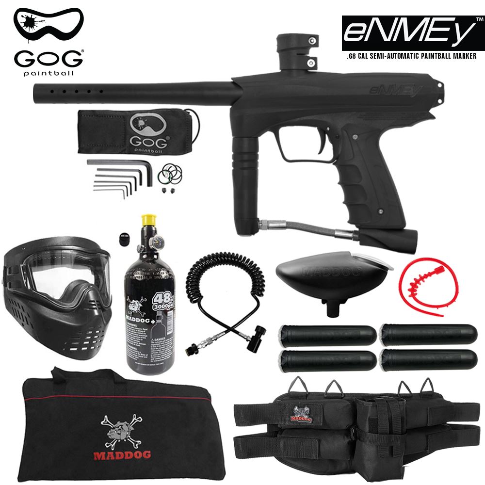 Maddog GoG eNMEy Paintball Gun Marker Specialist HPA Starter Package
