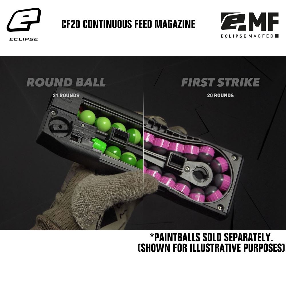 Planet Eclipse CF20 Continuous Feed 20 Round Magazine - Black