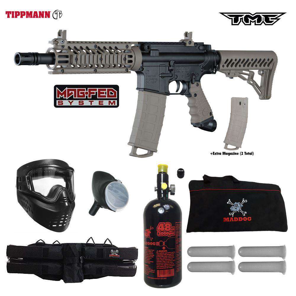 Tippmann TMC MAGFED Beginner HPA Paintball Gun Package B