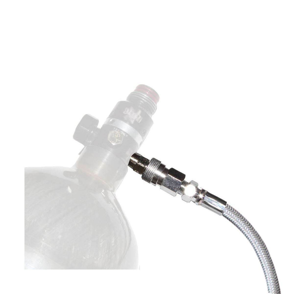 Maddog Paintball Fill Whip Hose Extension - Stainless Steel