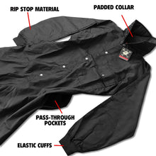 CLEARANCE Maddog Tactical Paintball Rip Stop Coverall Jumpsuit - Black - X-Small - USED But NOT Abused