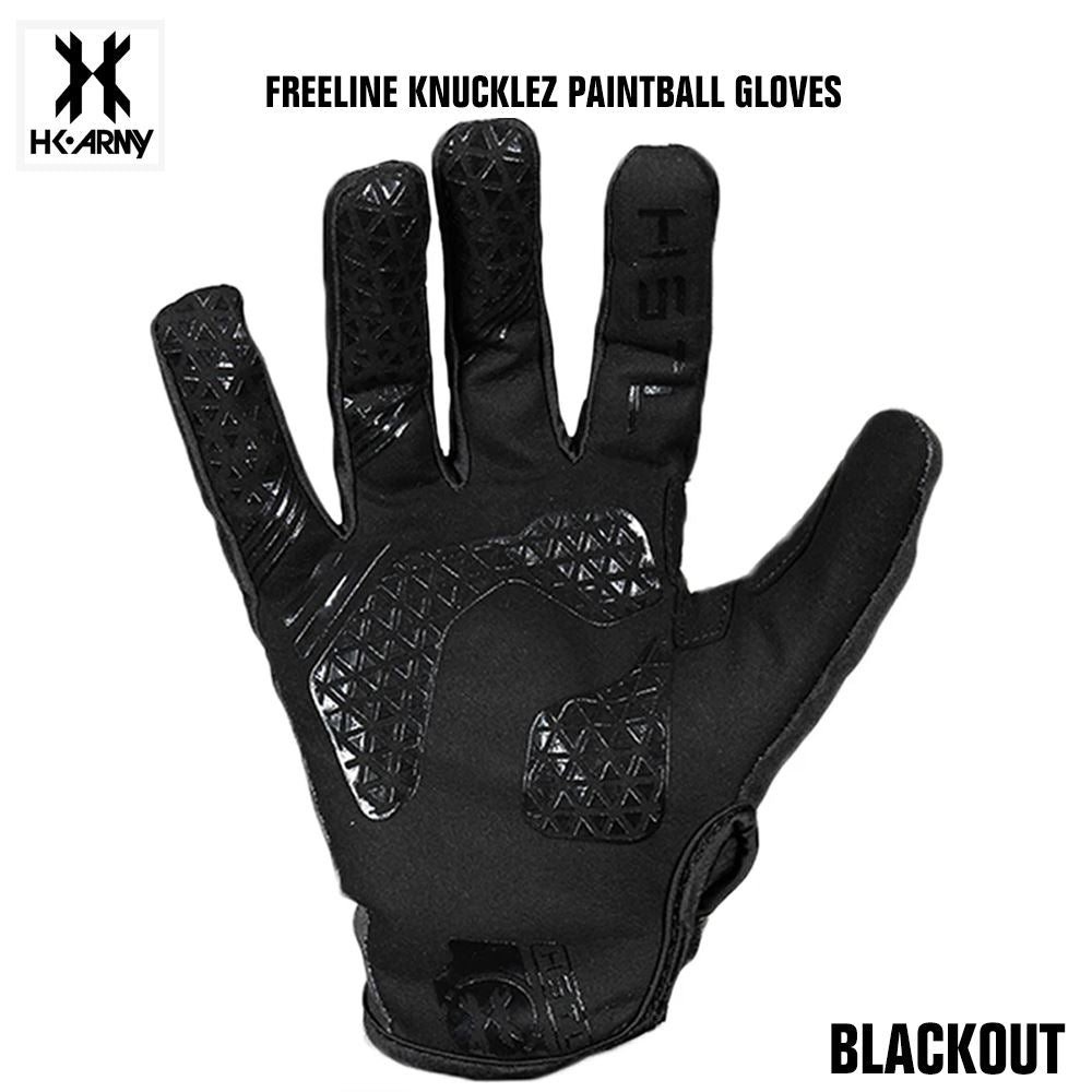 HK Army Freeline Knucklez Paintball Gloves - Blackout