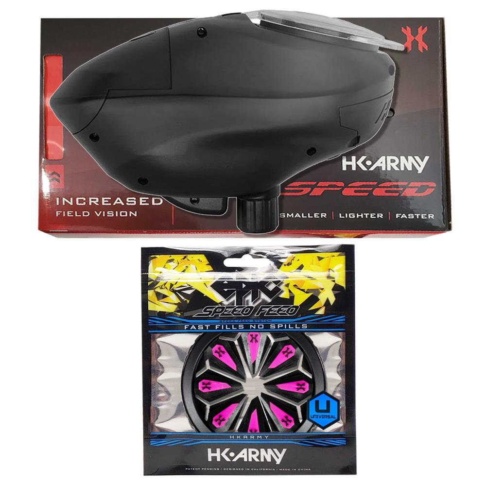 HK Army Speed Electronic Paintball Loader with Epic Speed Feed - 25+ BPS