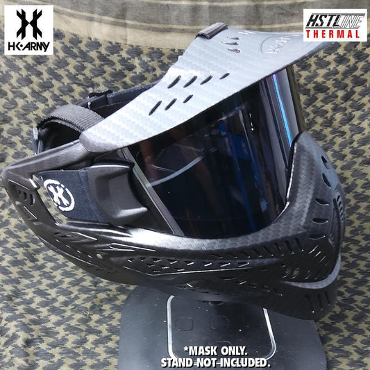 CLEARANCE  - HK Army HSTL Goggle Thermal Dual Paned Paintball Mask - Carbon Fiber - OPEN BOX