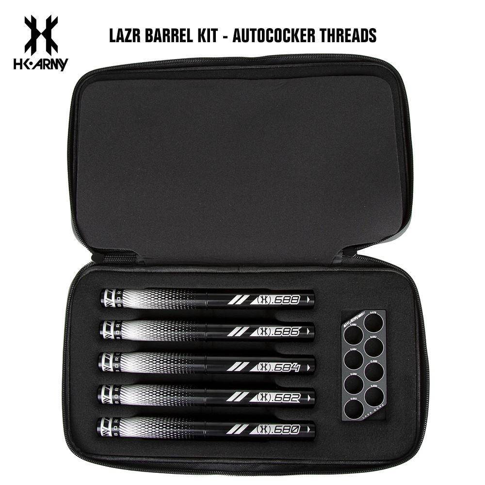 HK Army LAZR Paintball Barrel Kit - Autococker Threads - Black Inserts - PaintballDeals.com