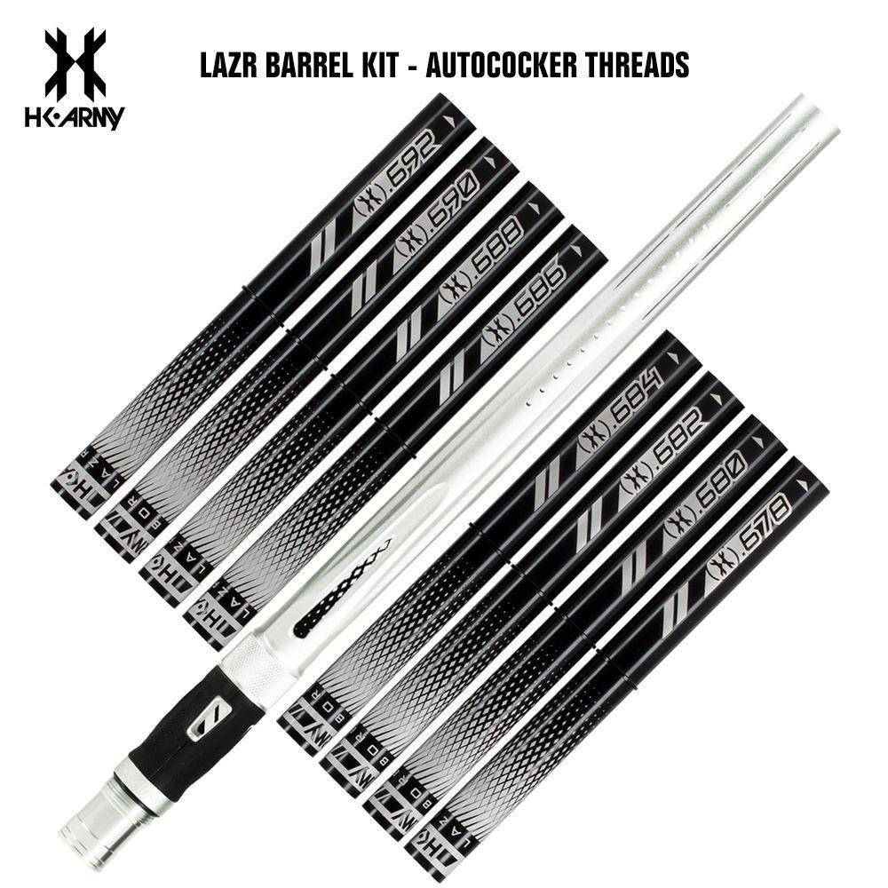 HK Army LAZR Paintball Barrel Kit - Autococker Threads - Black Inserts - PaintballDeals.com