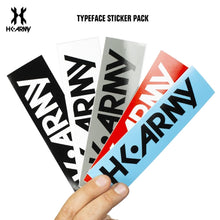 HK Army Paintball Sticker Pack - Typeface (5 Assorted)