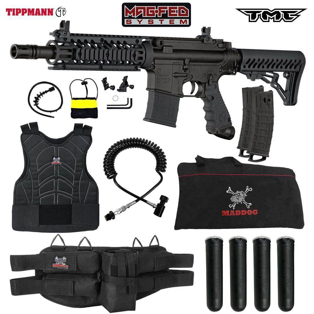 Maddog Tippmann TMC MAGFED Sergeant Paintball Gun Starter Package - PaintballDeals.com