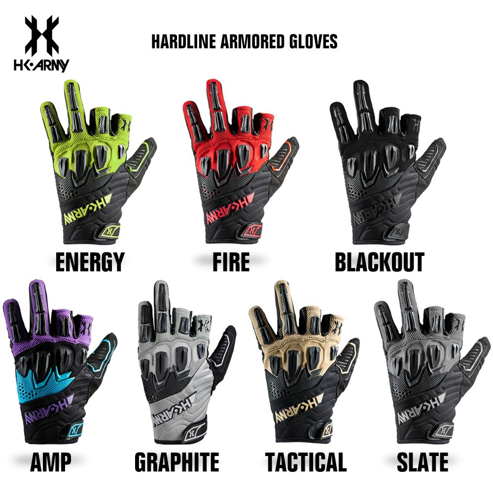 HK Army Hardline Armored Paintball Gloves