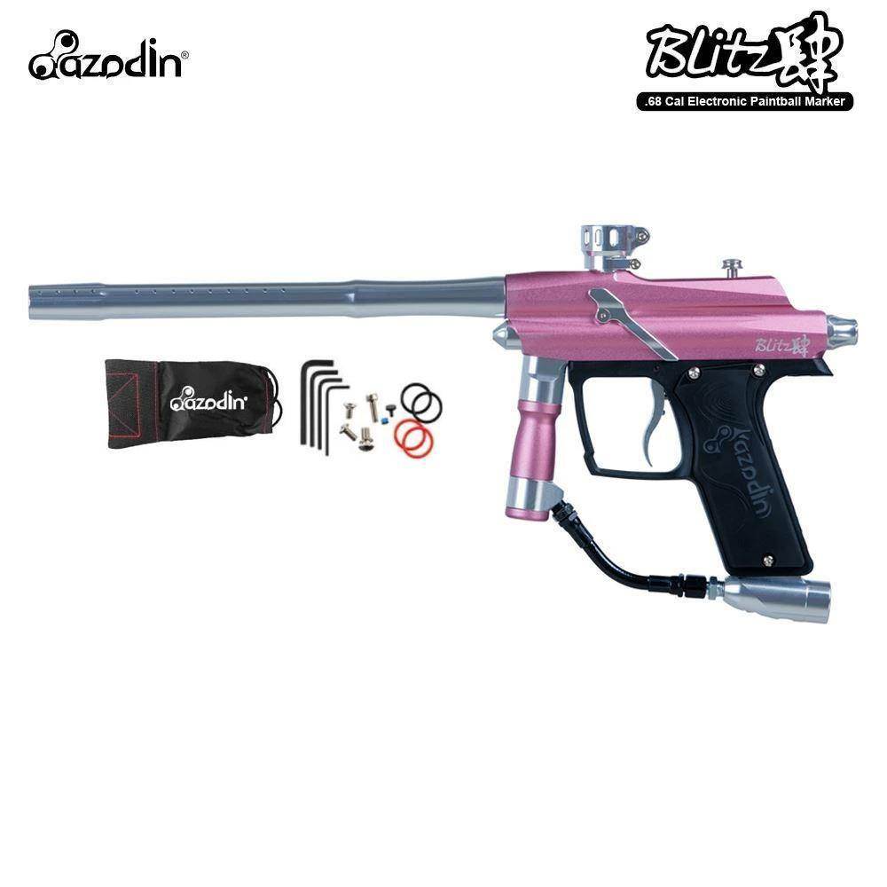 Azodin Blitz 4 Electronic .68 Caliber Paintball Gun - Pink / Silver - PaintballDeals.com