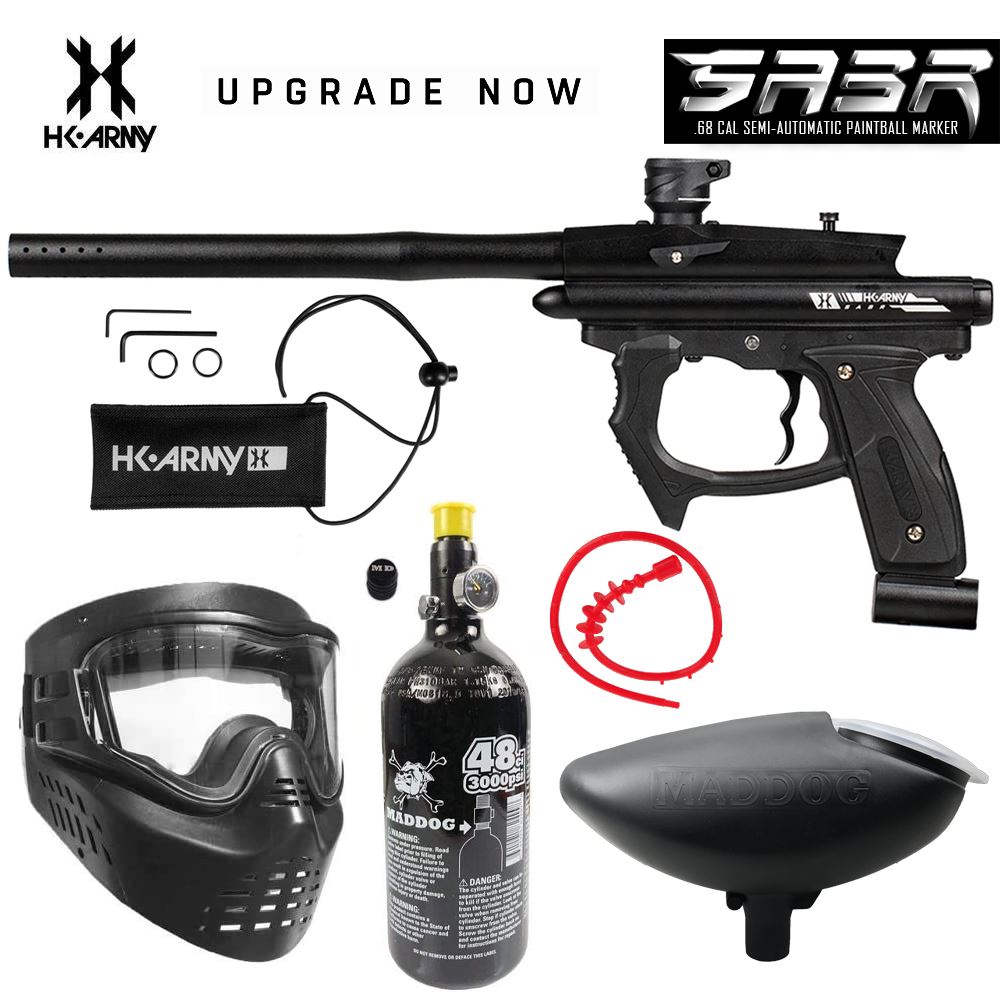 Maddog HK Army SABR Bronze HPA Paintball Gun Marker Starter Package