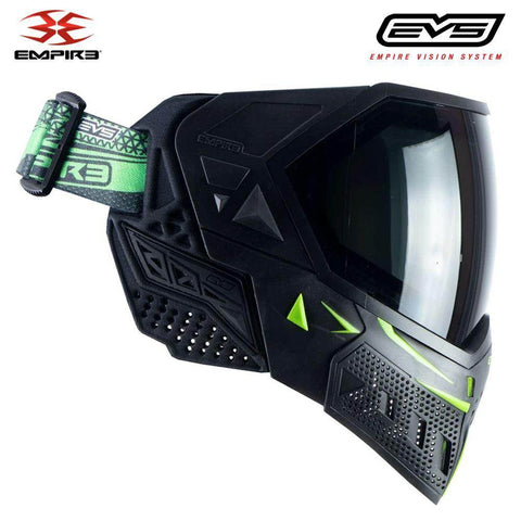 Empire EVS Thermal Paintball Mask - Black / Lime Green - PaintballDeals.com