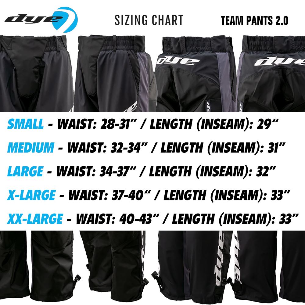 Dye Team Paintball Pants 2.0 - Grey