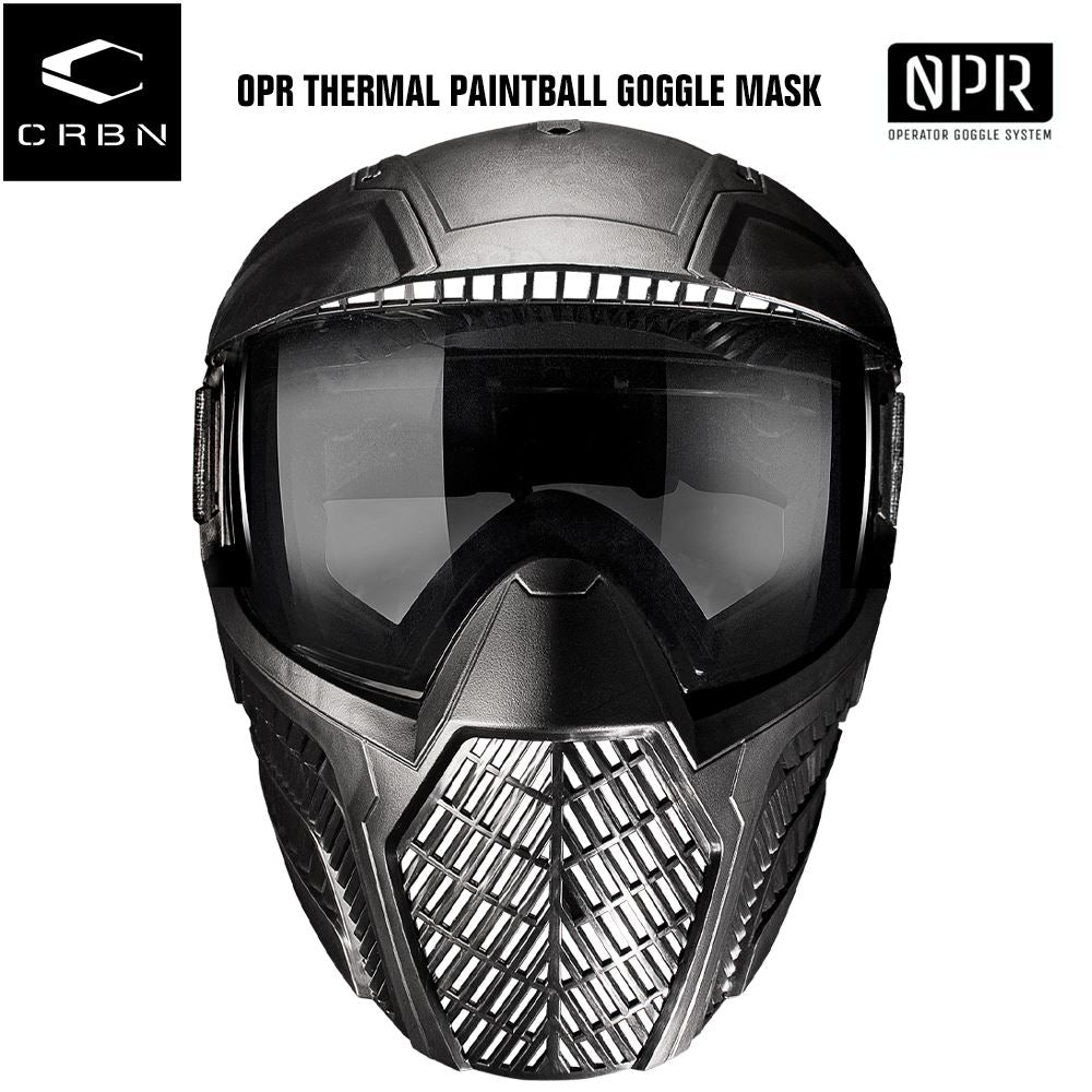 Carbon OPR Operator Thermal Paintball Goggles Mask - Black