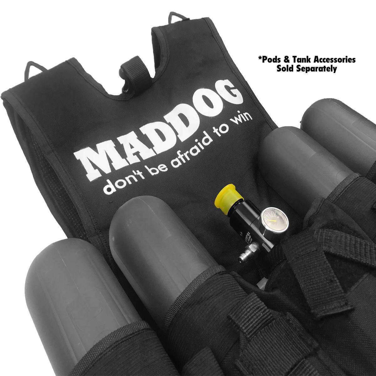 CLEARANCE - Maddog Tactical Paintball Vest - Black - OPEN BOX