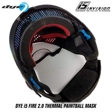 CLEARANCE Dye i5 Paintball Goggles - Fire 2.0 - Black / Red - Used