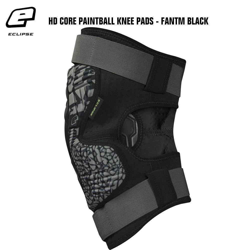 Planet Eclipse HD Core Paintball Knee Pads - Fantm Black