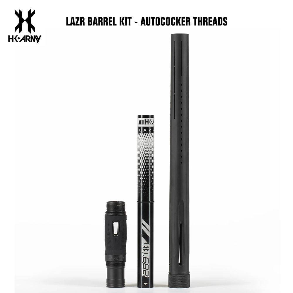 HK Army LAZR Paintball Barrel Kit - Autococker Threads - Black Inserts - PaintballDeals.com