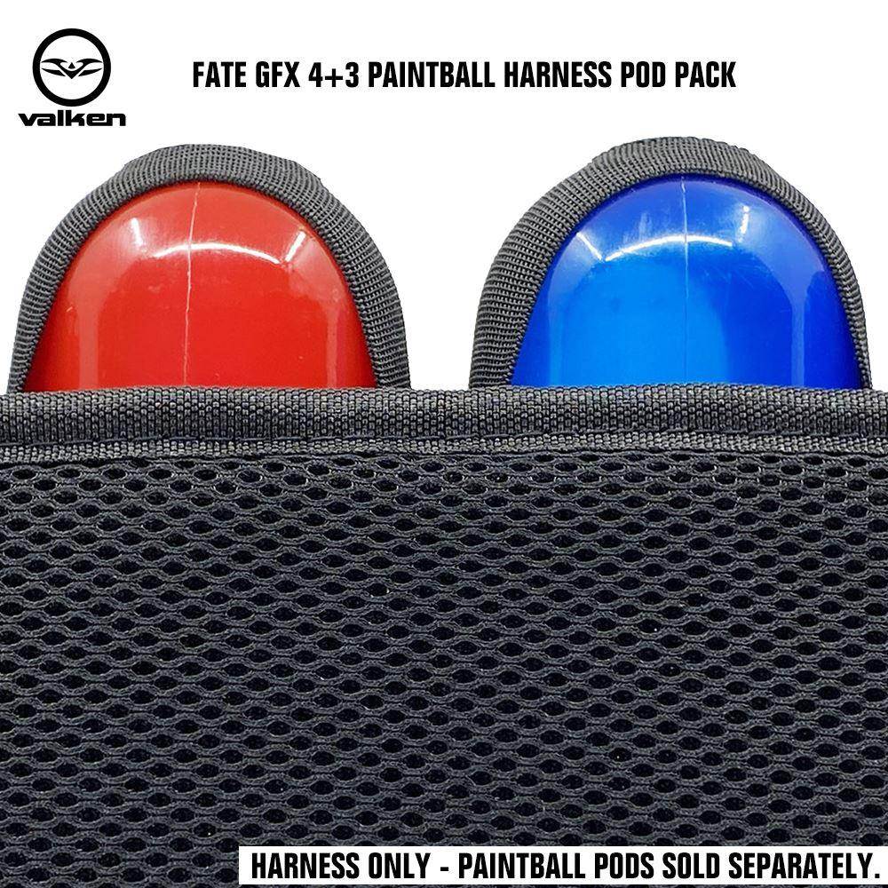 Valken Fate GFX 4+3 Paintball Harness Pod Pack - PaintballDeals.com