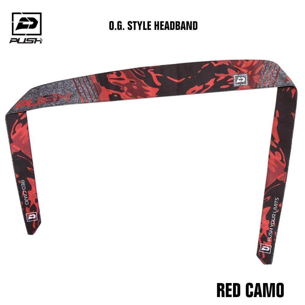 Push Paintball O.G. Style Headband - Red Camo - PaintballDeals.com