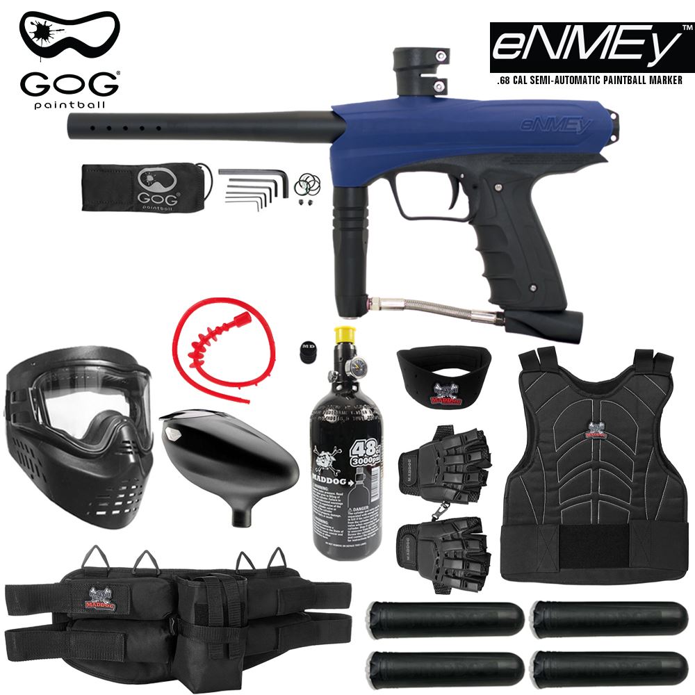 Maddog GoG eNMEy Paintball Gun Marker Protective HPA Starter Package
