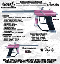 Azodin Blitz 4 Electronic .68 Caliber Paintball Gun - Pink / Silver - PaintballDeals.com