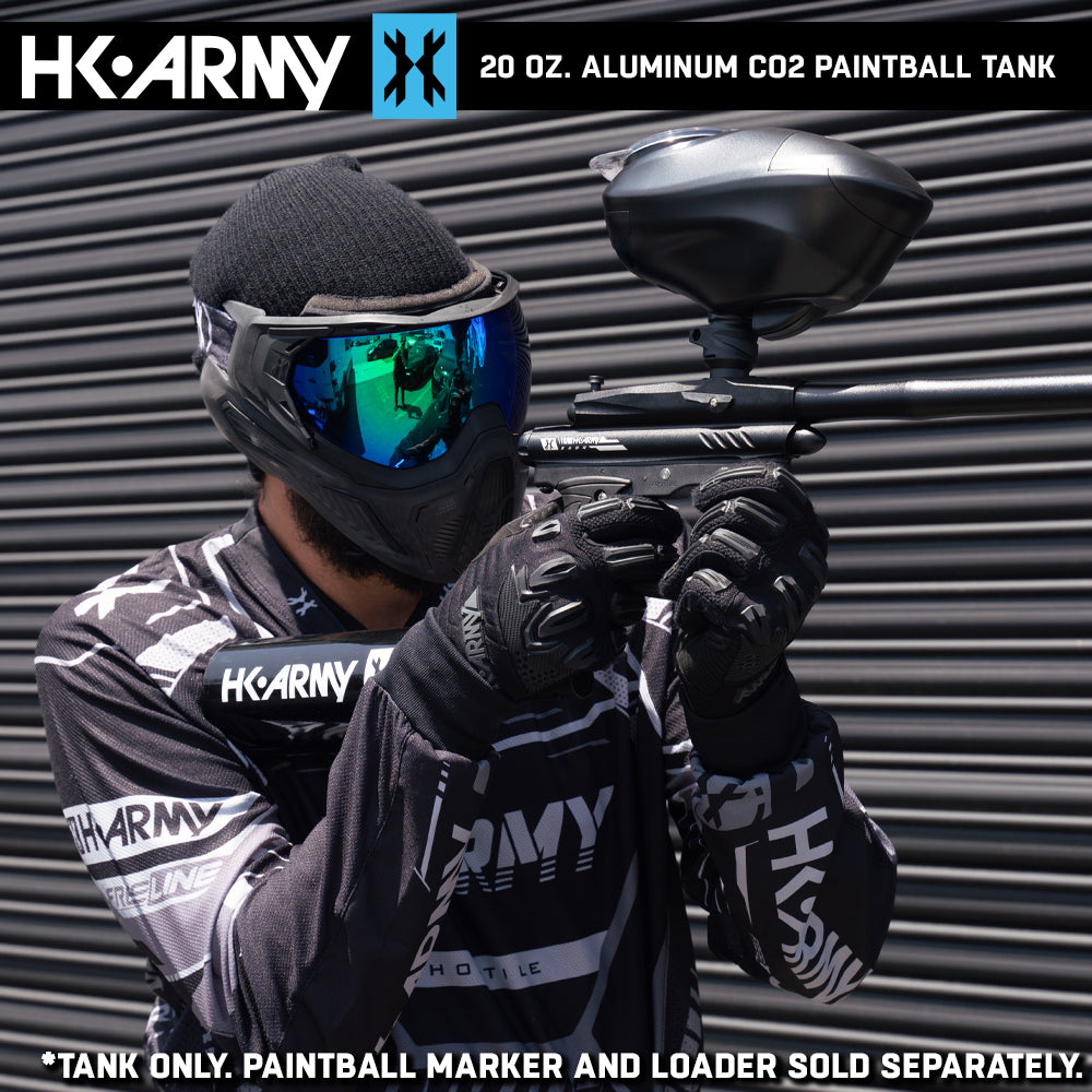 HK Army 20oz Aluminum CO2 Paintball Tank