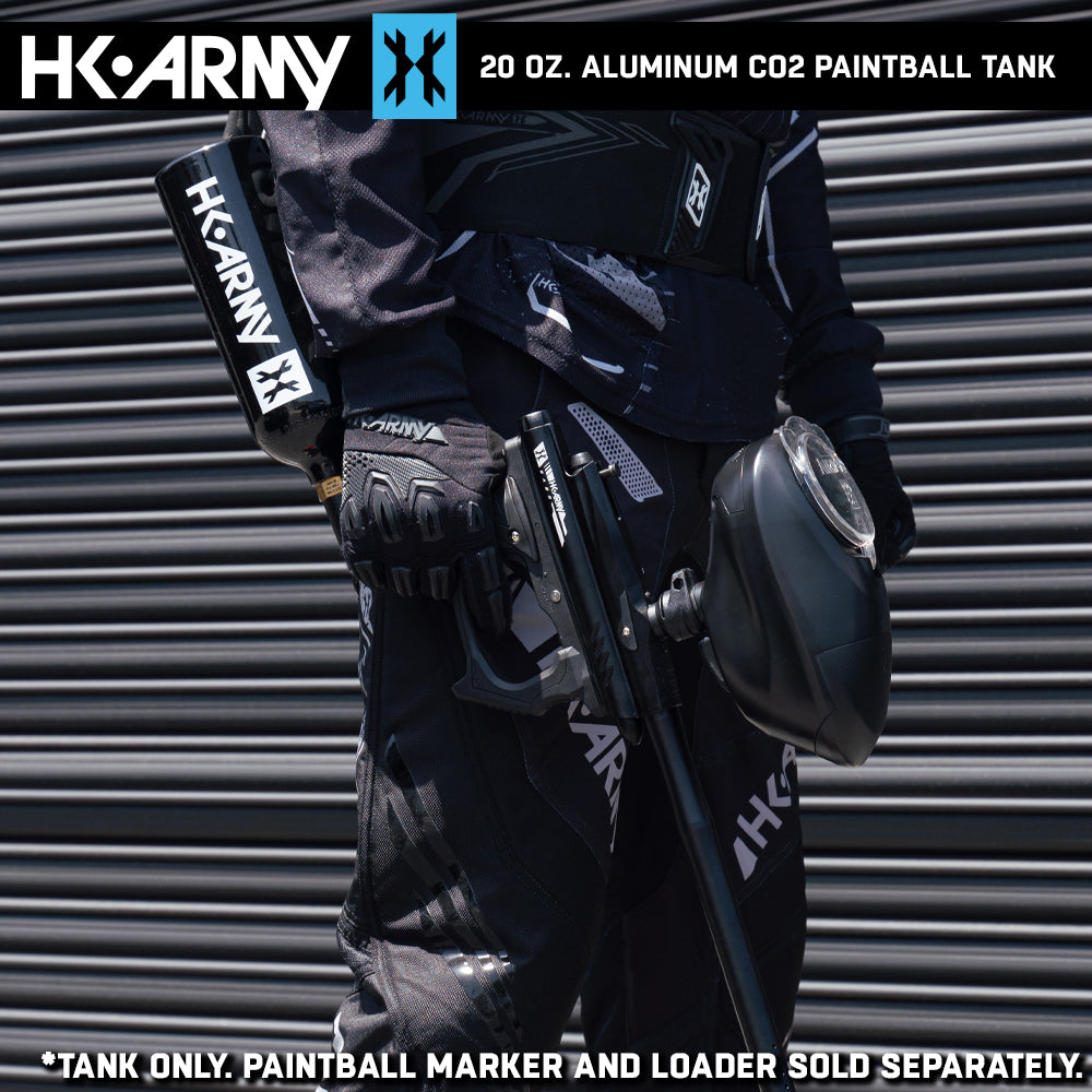 HK Army 20oz Aluminum CO2 Paintball Tank