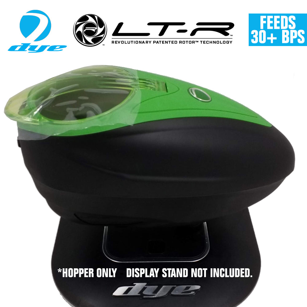 CLEARANCE - Dye LT-R Electronic Paintball Loader - Black / Lime - OPEN BOX
