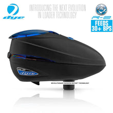 Dye Rotor R2 Electronic Paintball Loader - Black / Blue Ice - PaintballDeals.com