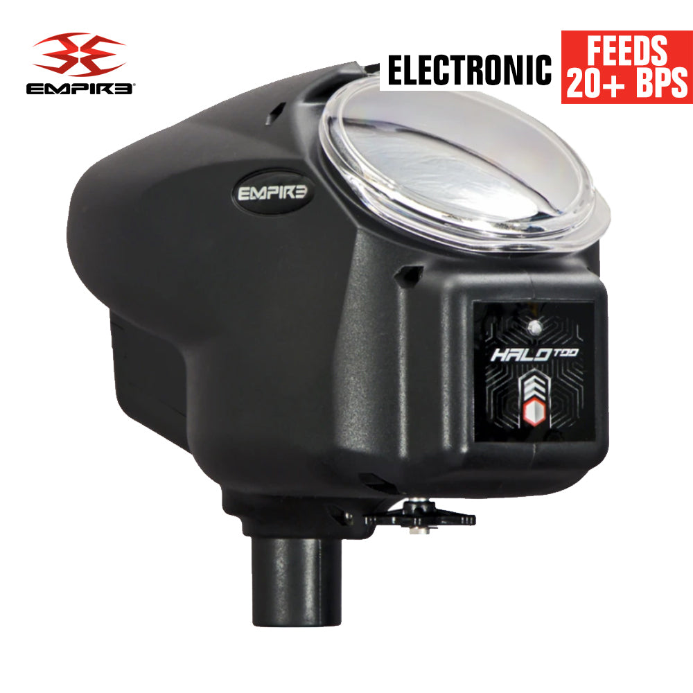 Empire Halo Too Electronic Paintball Loader Hopper - Black - 20+BPS