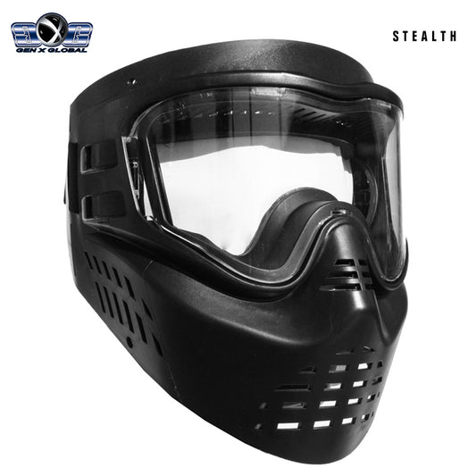 CLEARANCE GenX Global Stealth Paintball Goggles - Black - OPEN BOX