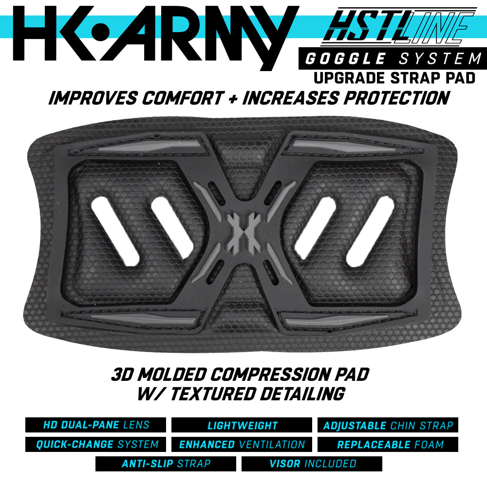 HK Army HSTL Goggle Thermal Anti-Fog Paintball Mask w/ Upgrade Strap Pad Combo + Maddog HPA Paintball Tank Fill Nipple Protector