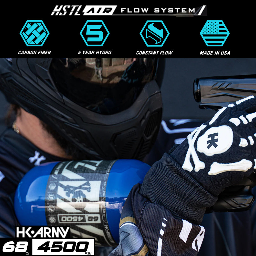 HK Army HSTL 68/4500 Carbon Fiber HPA Compressed Air Paintball Tank System - Standard Reg