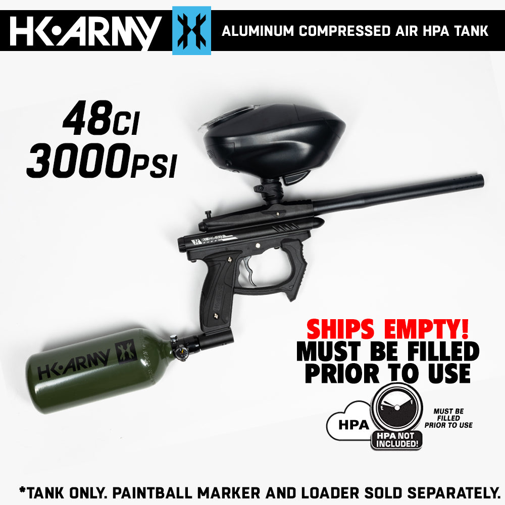 HK Army 48/3000 Aluminum Compressed Air HPA Paintball Tank