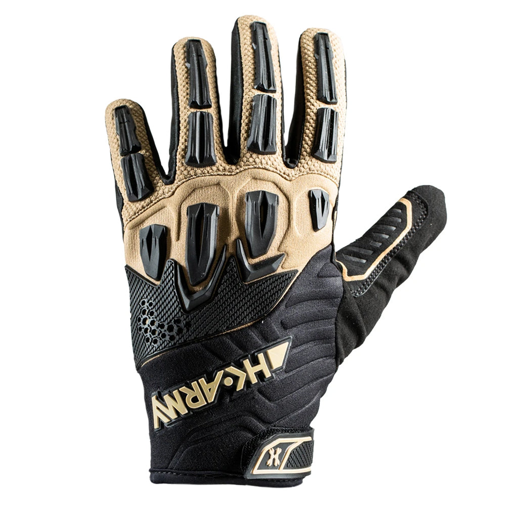 HK Army Full Finger Hardline Armored Paintball Gloves