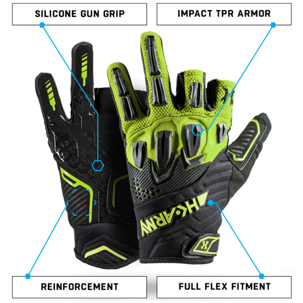 HK Army Hardline Armored Paintball Gloves