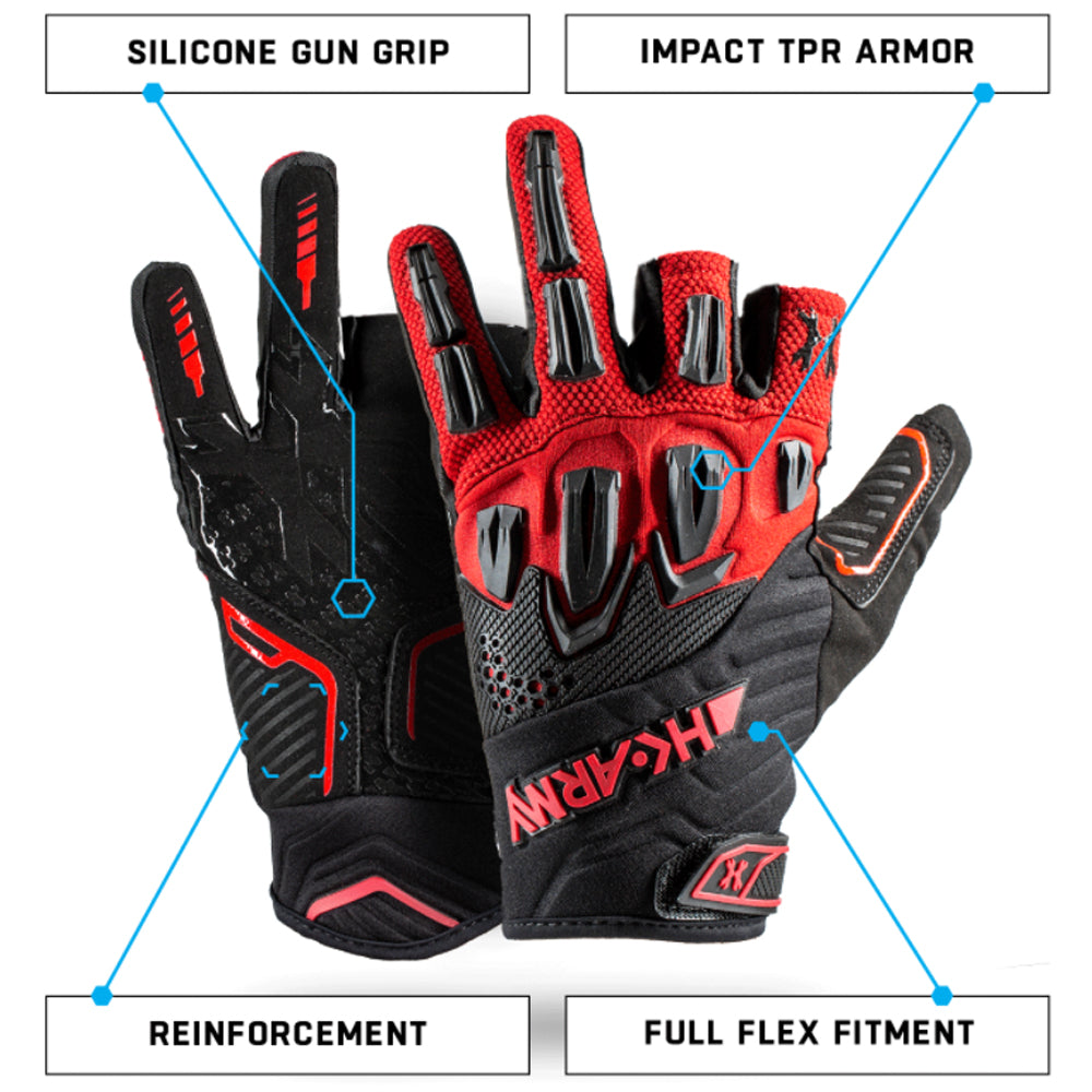 HK Army Hardline Armored Paintball Gloves