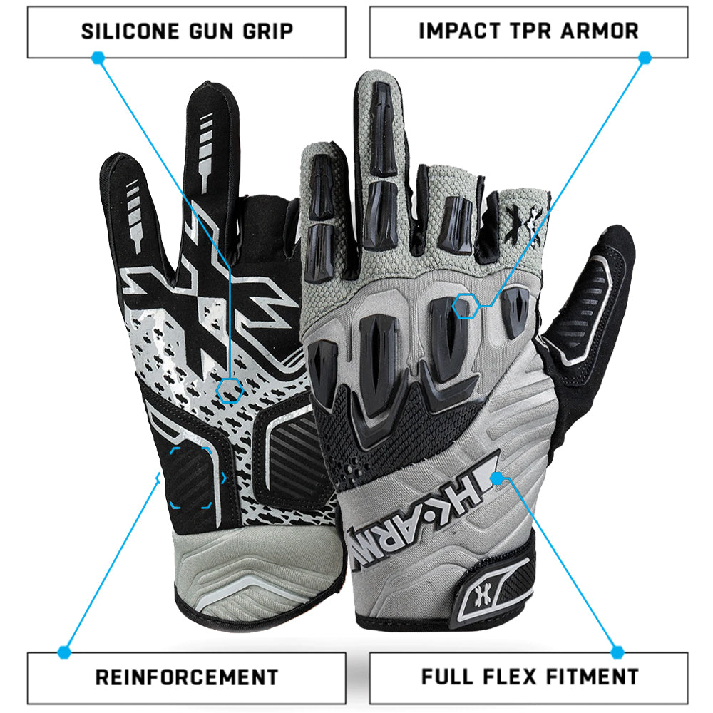 HK Army Hardline Armored Paintball Gloves