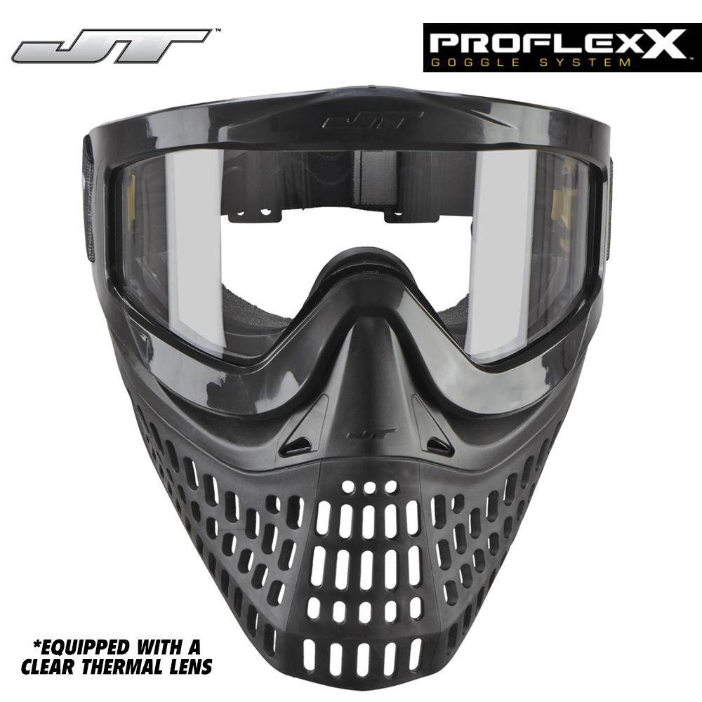JT Proflex X Thermal Paintball Mask with Pro Change Spectra Goggle Frame - PaintballDeals.com