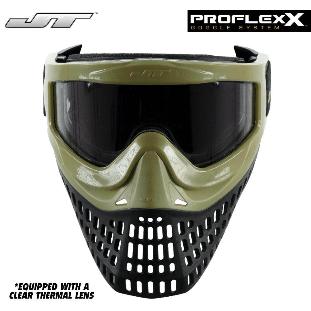 JT Proflex X Thermal Paintball Mask with Pro Change Spectra Goggle Frame - PaintballDeals.com