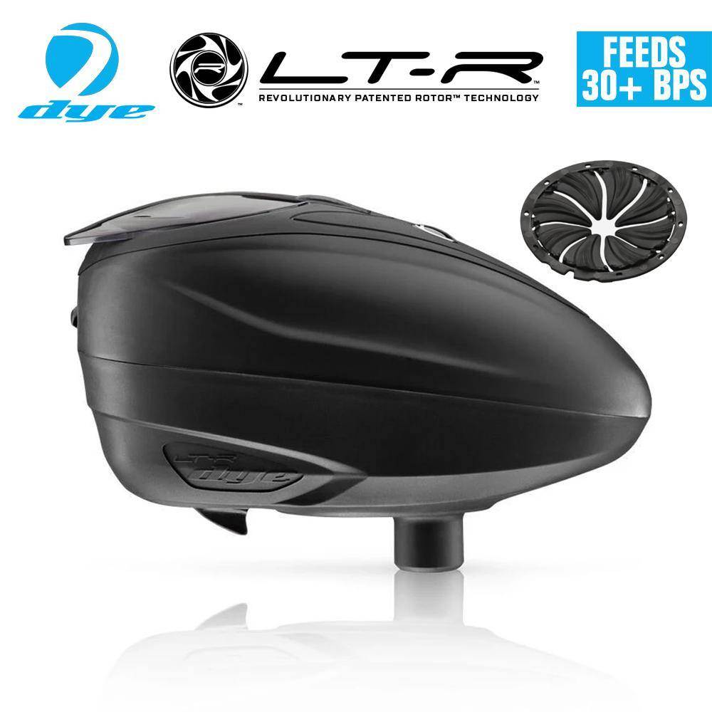 Dye LT-R Loader .68 cal Electronic Paintball Loader Hopper 30+ BPS - Black - PaintballDeals.com