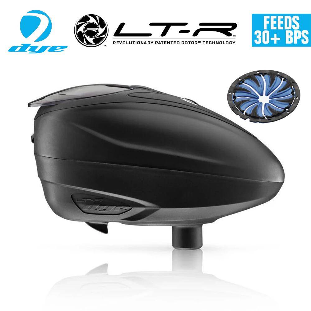 Dye LT-R Loader .68 cal Electronic Paintball Loader Hopper 30+ BPS - Black - PaintballDeals.com