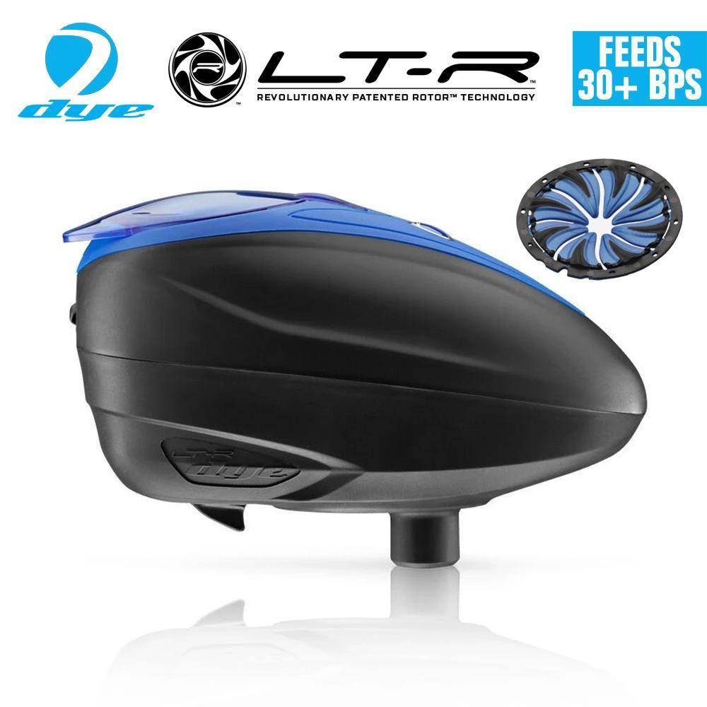 Dye LT-R Loader .68 cal Electronic Paintball Loader Hopper 30+ BPS - Blue - PaintballDeals.com