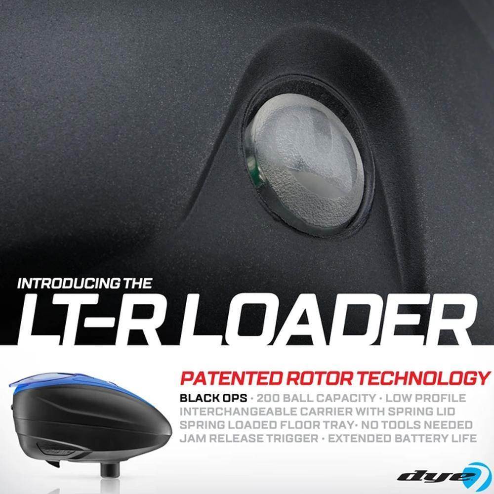 Dye LT-R Loader .68 cal Electronic Paintball Loader Hopper 30+ BPS - Blue - PaintballDeals.com